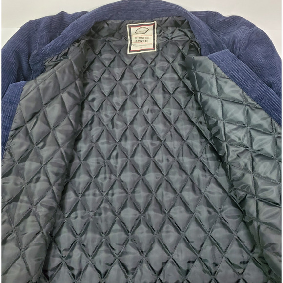 Stitches & Rivets Denim Company S/R Men’s L Corduroy Jacket quilted shacket - Picture 7 of 13